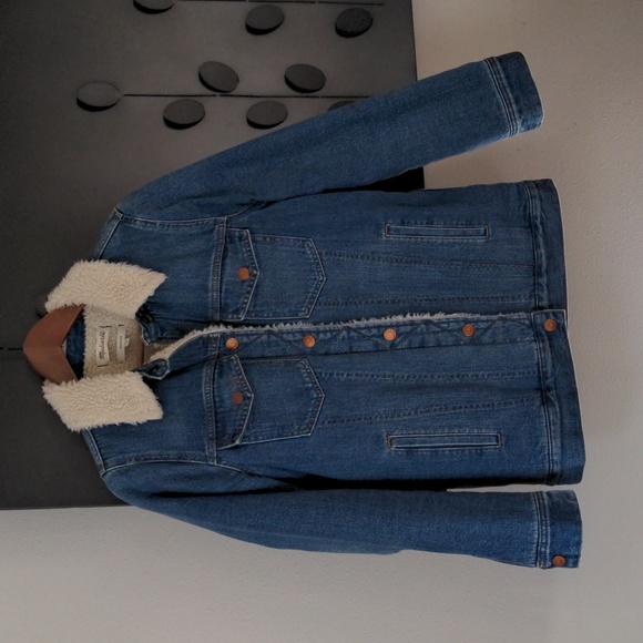 Madewell Oversized Jean Jacket Sherpa Edition - Picture 3 of 7